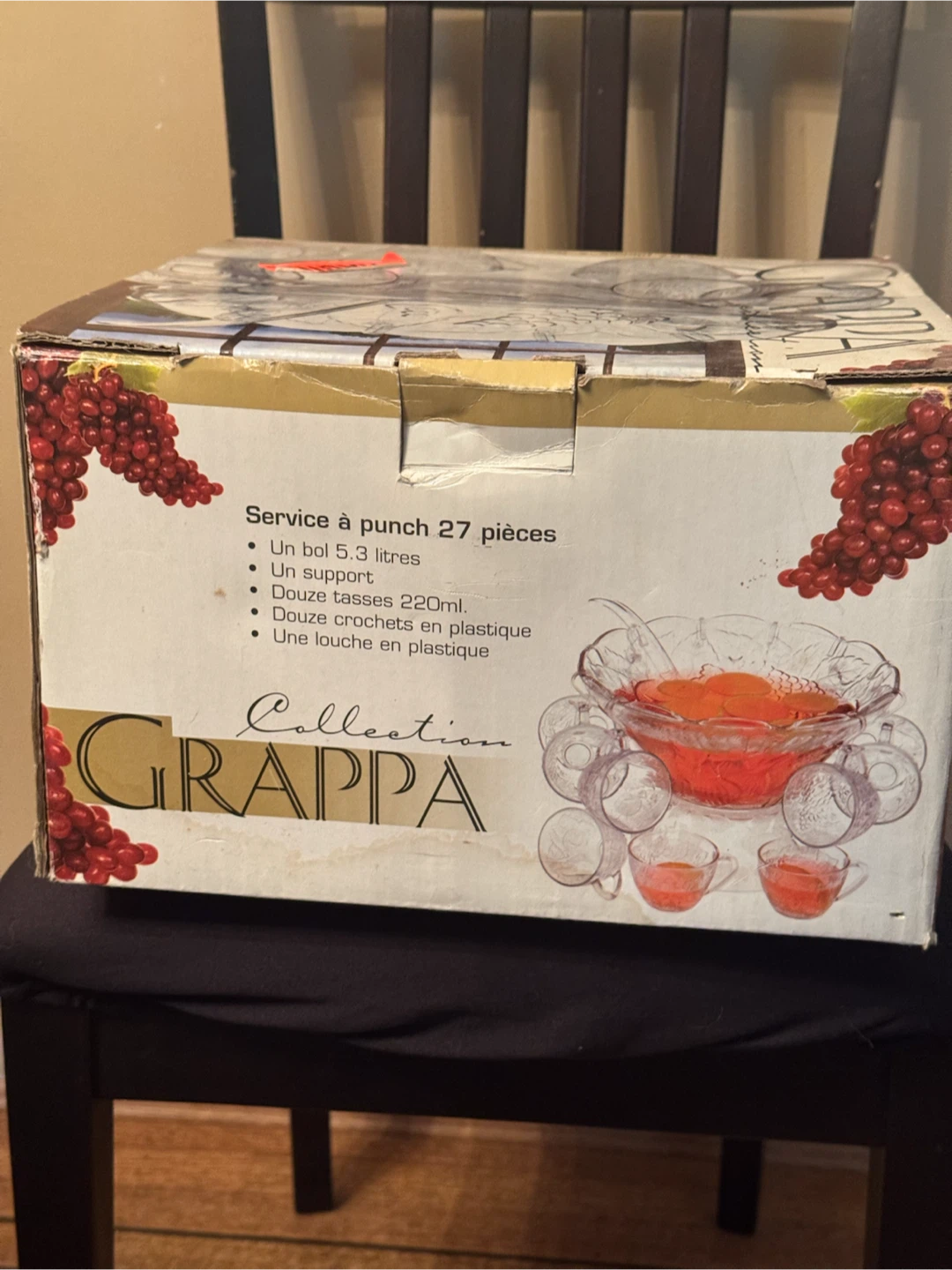 Grappa 27-Piece Punch Bowl Set