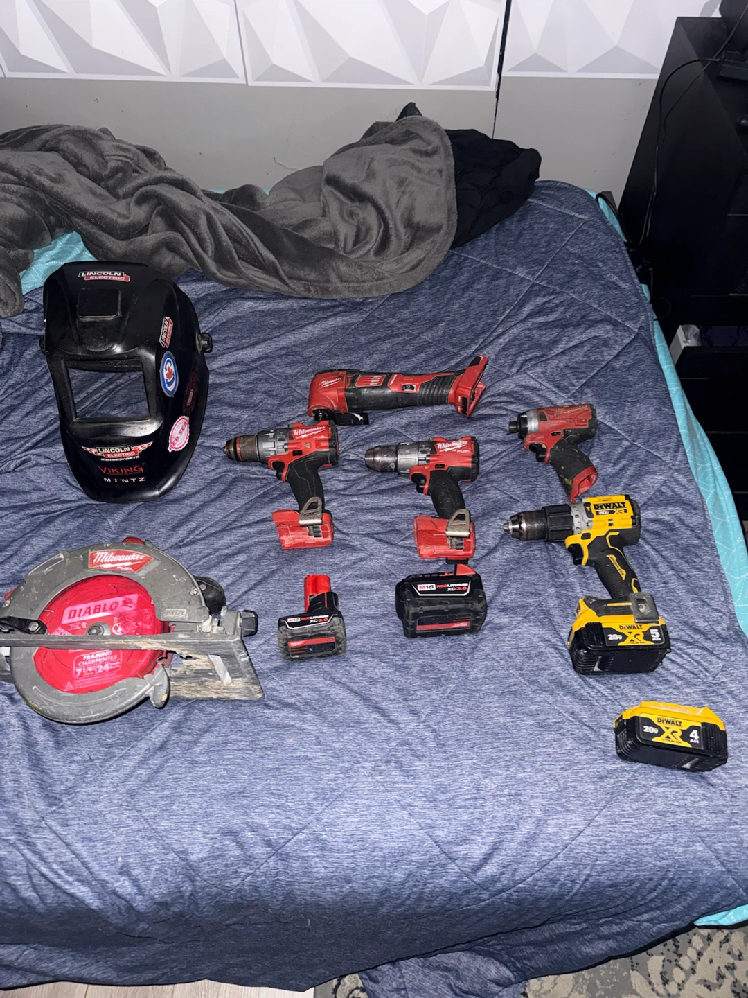 Milwaukee and DeWalt Power Tool Bundle