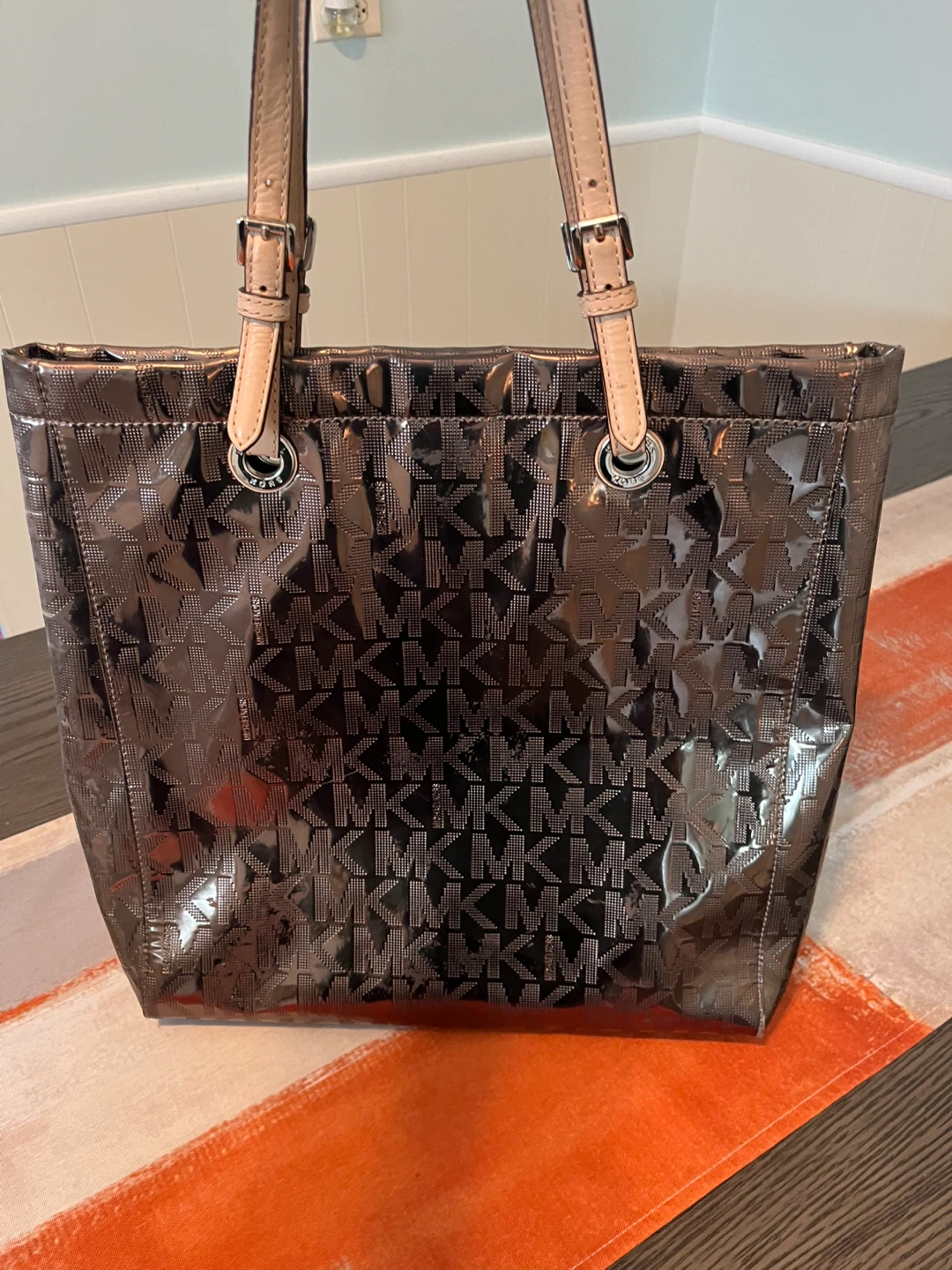 Michael Kors Metallic Logo Tote Bag - photo 2