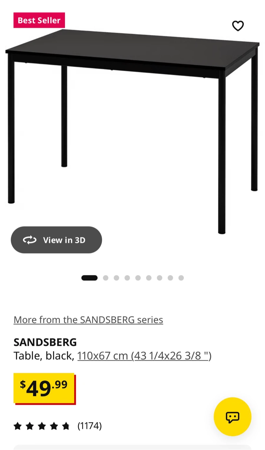 IKEA SANDSBERG Table and Chairs - photo 3