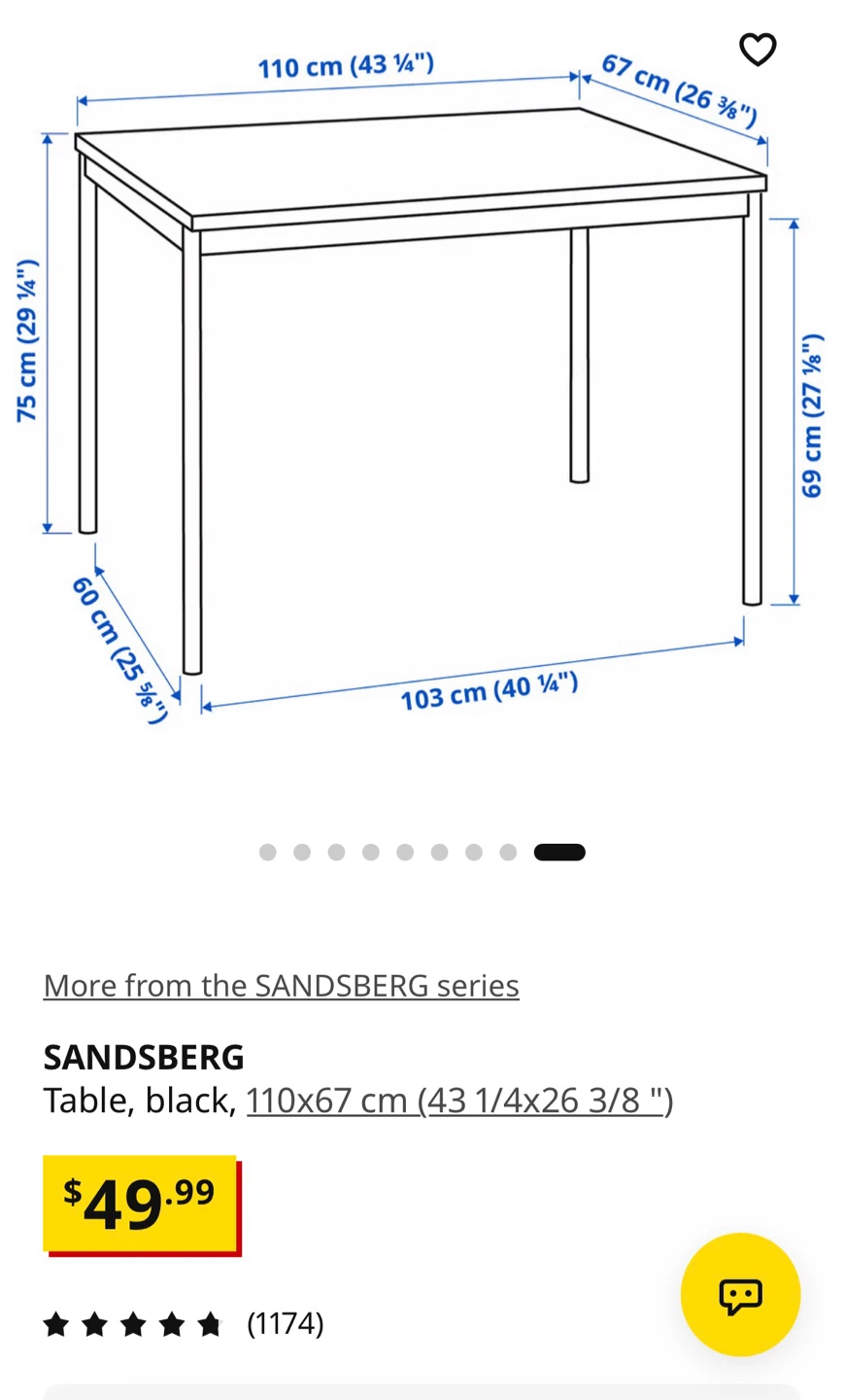 IKEA SANDSBERG Table and Chairs - photo 4