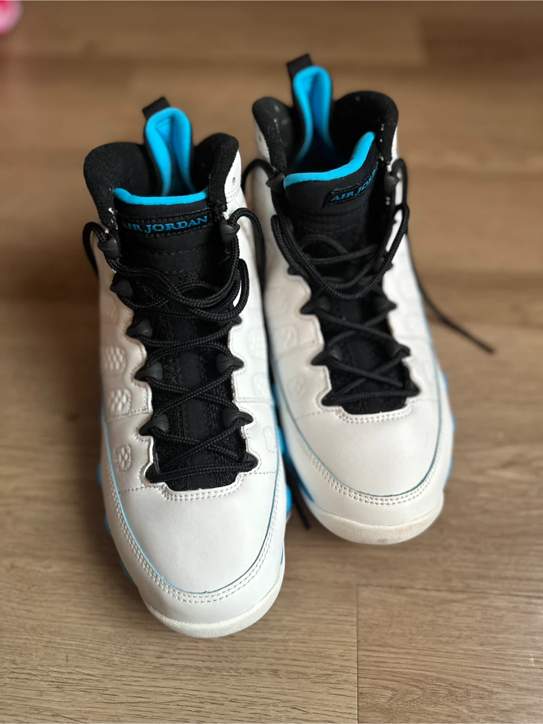 Air Jordan 9 Retro White and University Blue