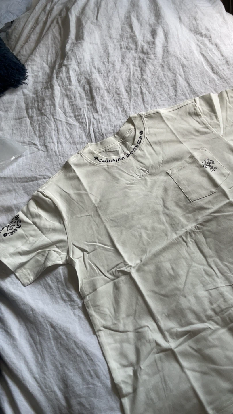 Chrome Hearts Off-White Pocket T-Shirt Size M - photo 2