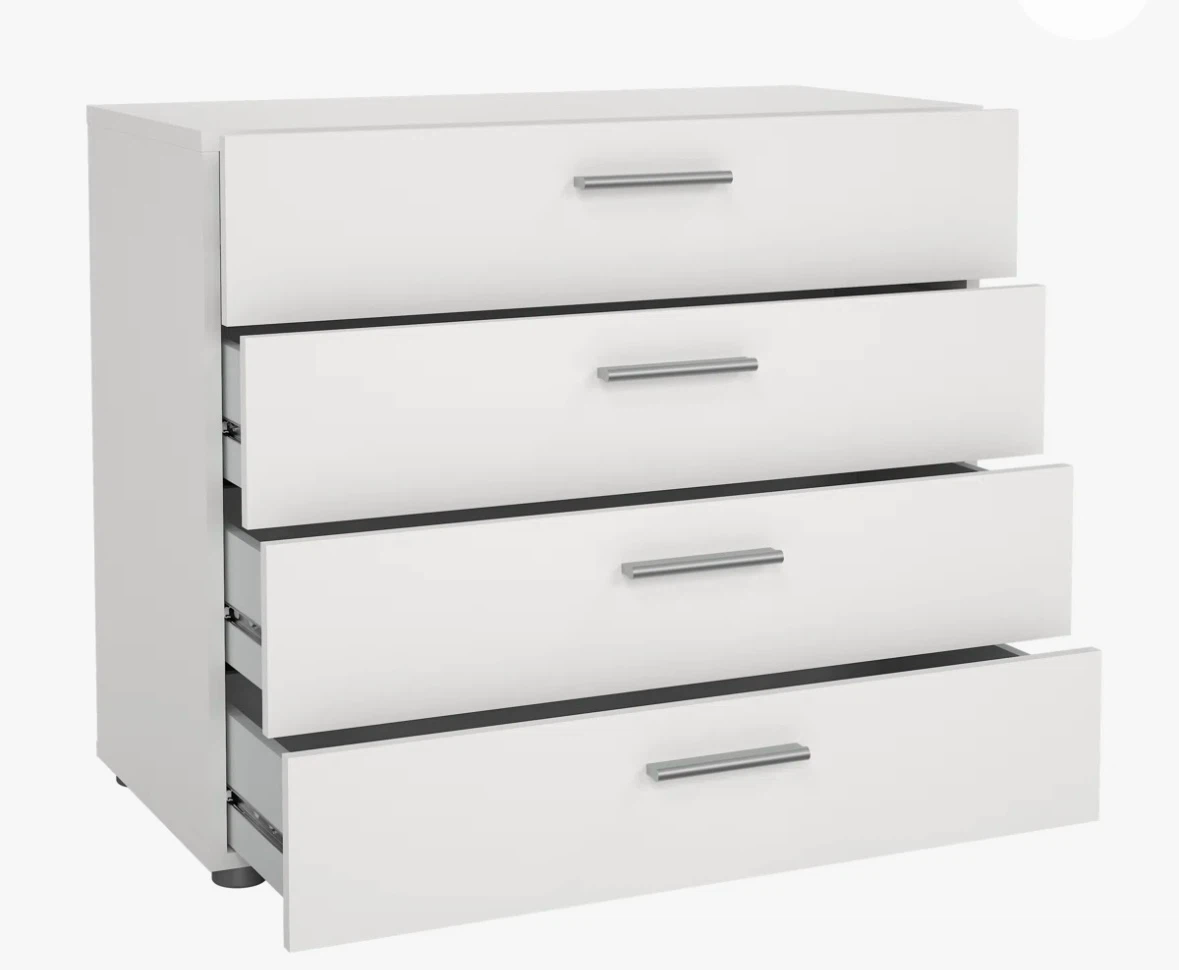 Wayfair White 4-Drawer Dresser - photo 3