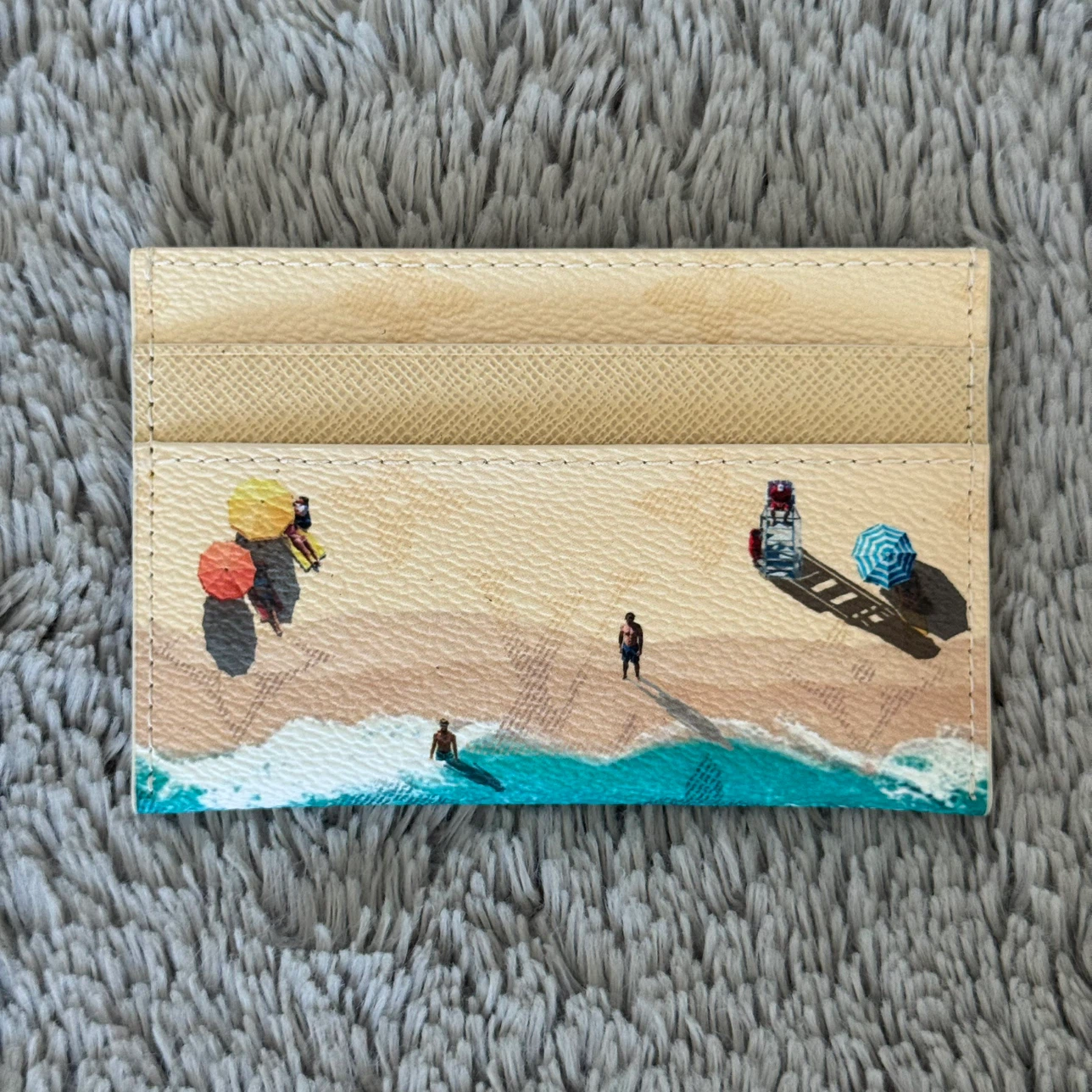 Louis Vuitton Beach Print Card Holder