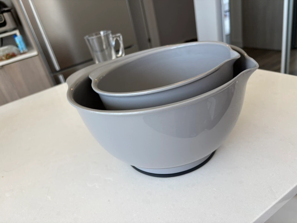 Set of 2 Grey Mixing Bowls - photo 3