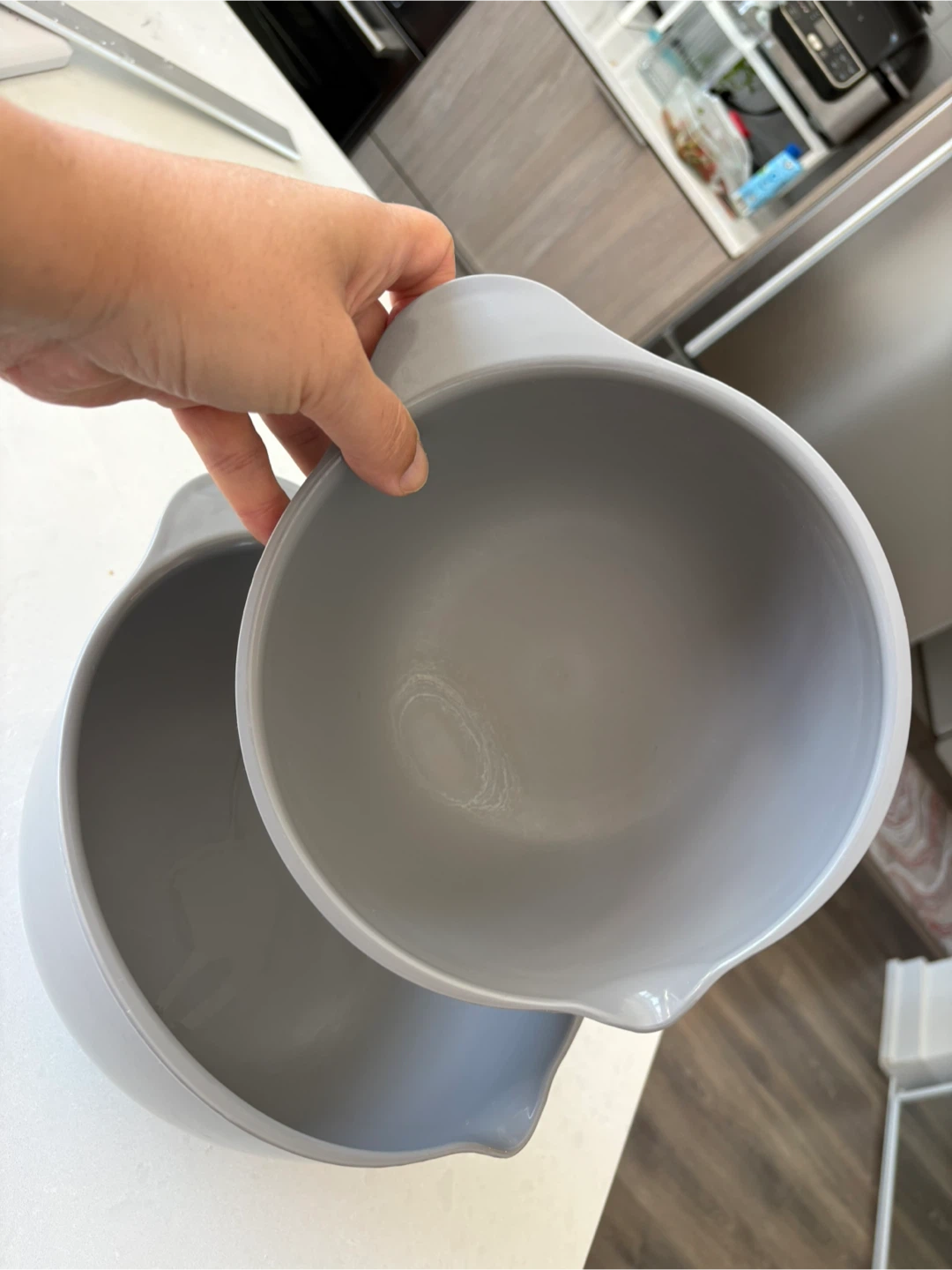 Set of 2 Grey Mixing Bowls - photo 4