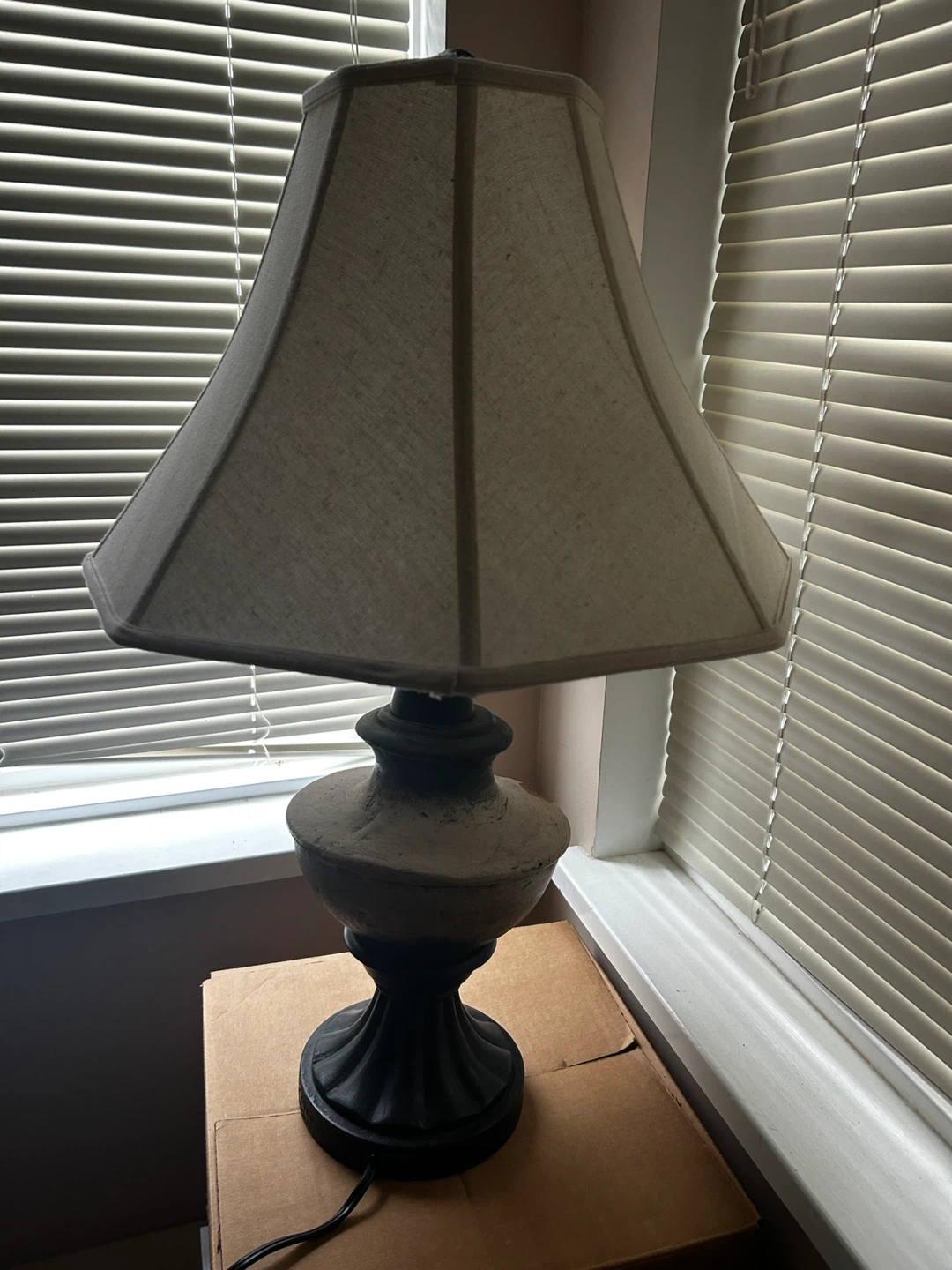 TWO Rustic Table Lamps