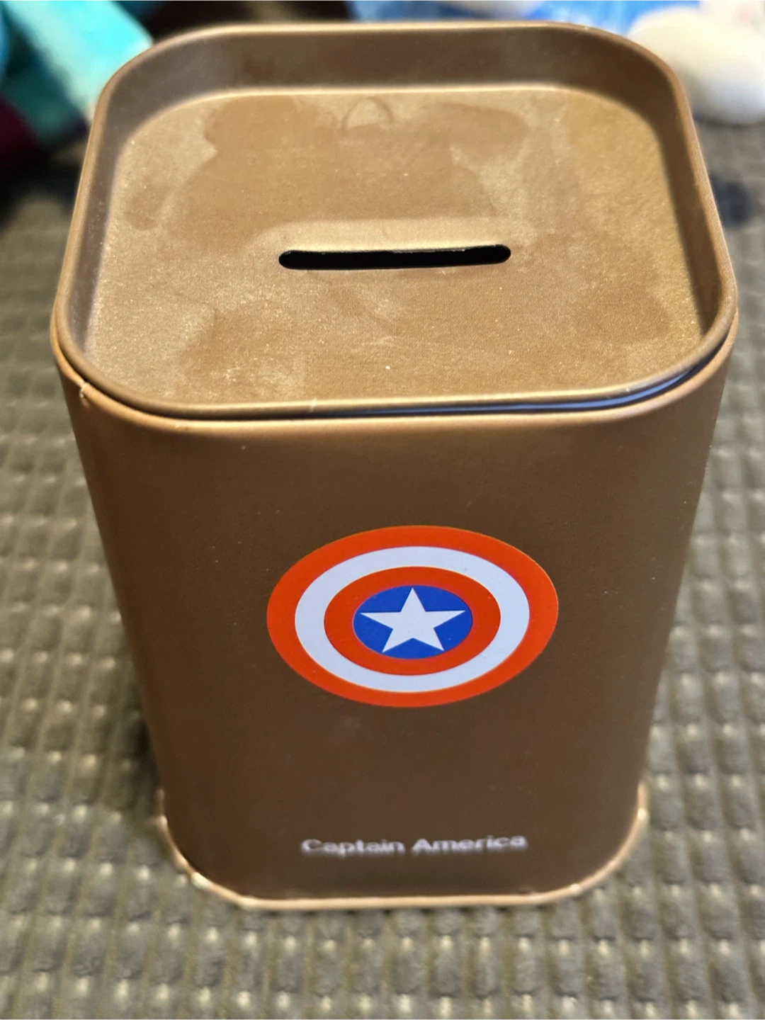 Captain America Metal Money Box