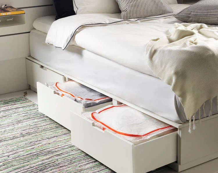 IKEA Storage Case with Orange Zippers - photo 4