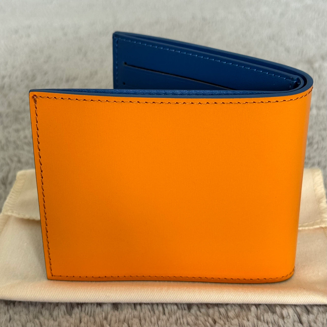 Louis Vuitton Orange and Blue Bi-fold Wallet - photo 2