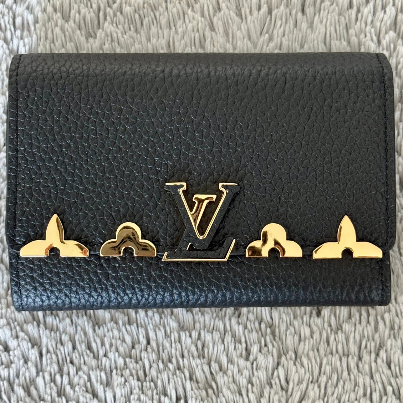 Louis Vuitton Black Leather Wallet