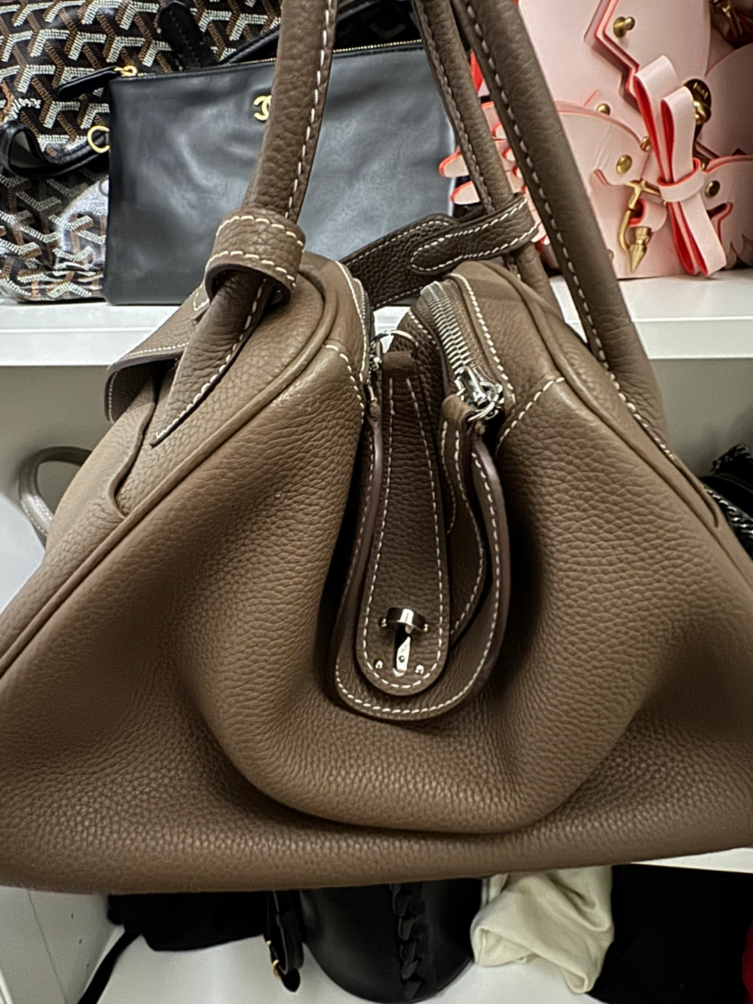 Lindy Bag - Taupe Leather