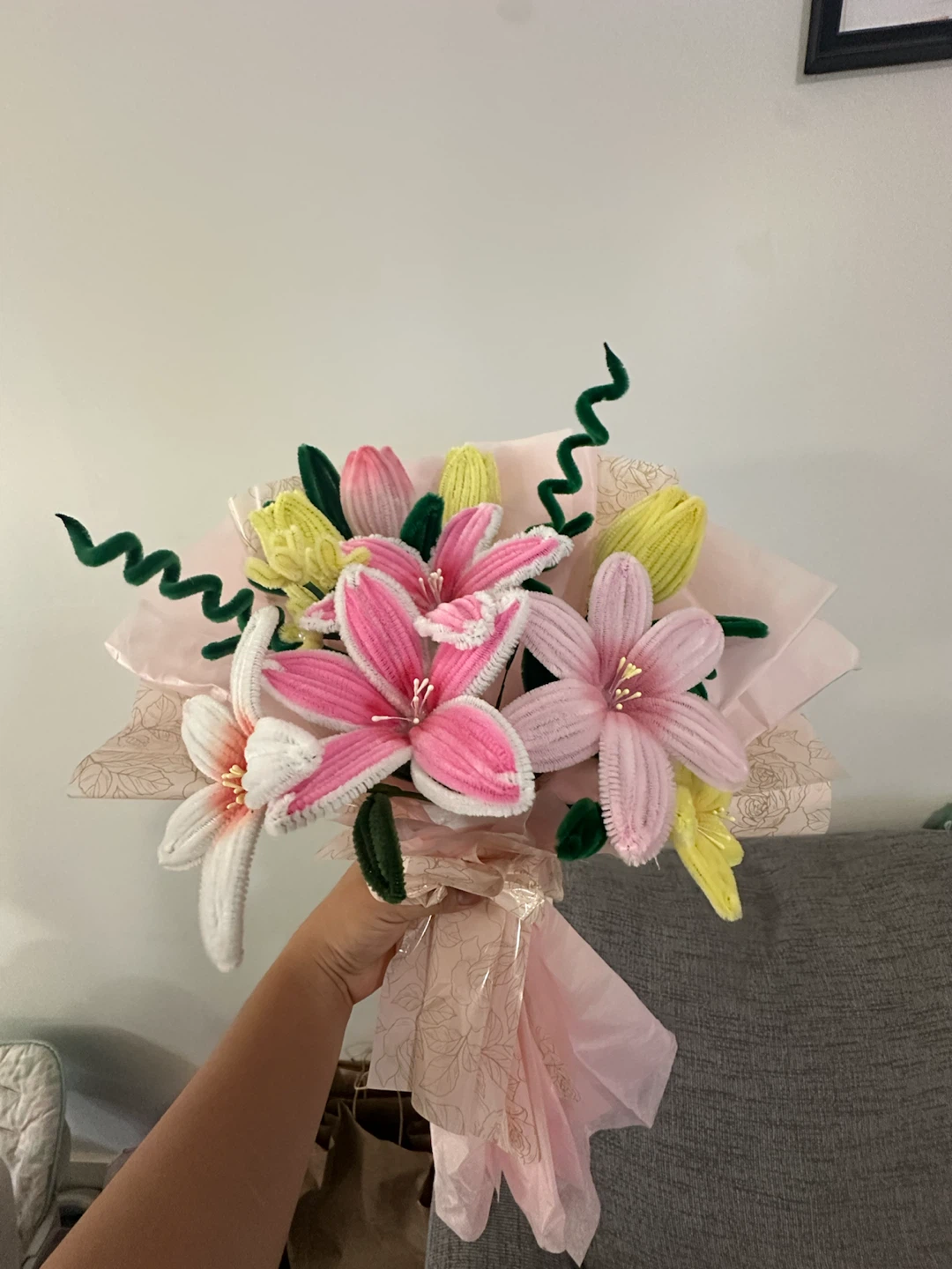 Handmade Pipe Cleaner Flower Bouquets - Made to order