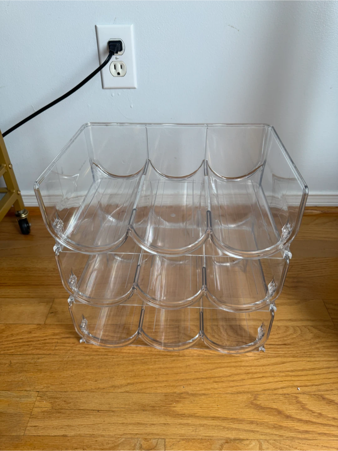 Stackable Clear Plastic Bottles Rack - photo 2