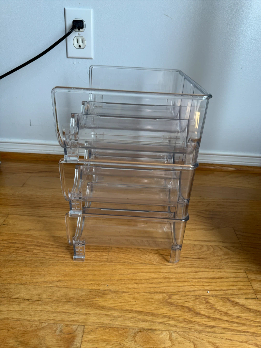 Stackable Clear Plastic Bottles Rack - photo 3