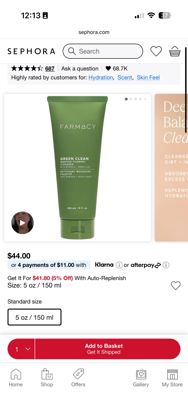 NEW Farmacy Green Clean Foaming Cleanser 150ml - photo 5