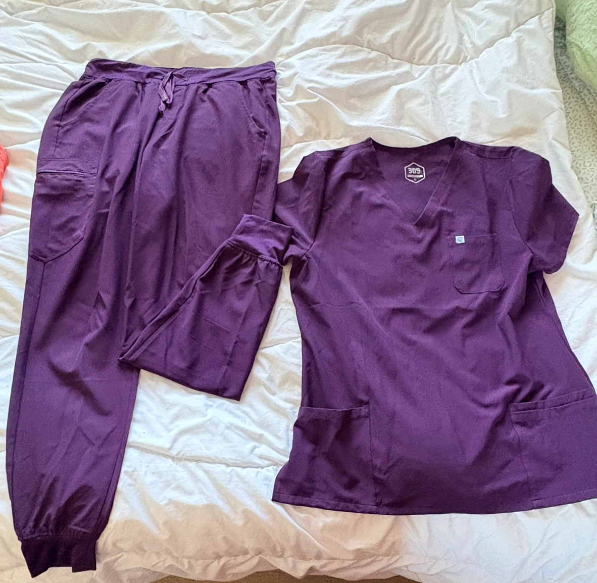 309 Scrubs Set - Purple - Size Large