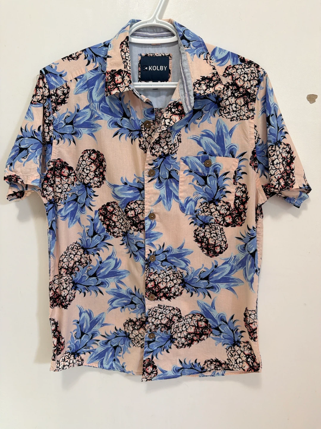 Kolby Pineapple Print Button-Down Shirt