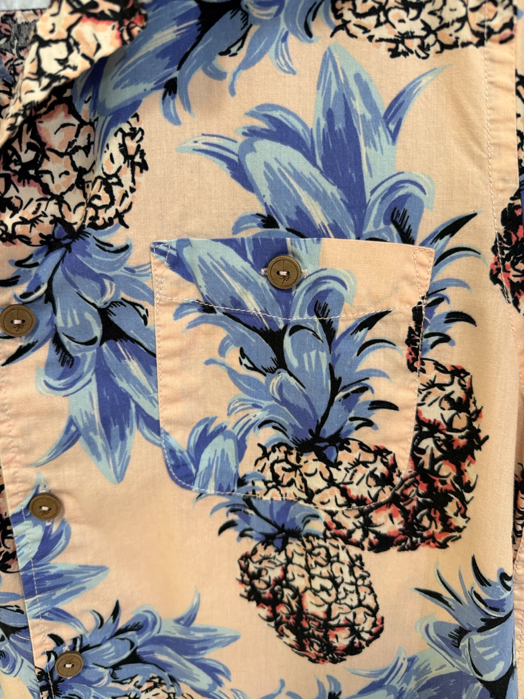 Kolby Pineapple Print Button-Down Shirt - photo 3