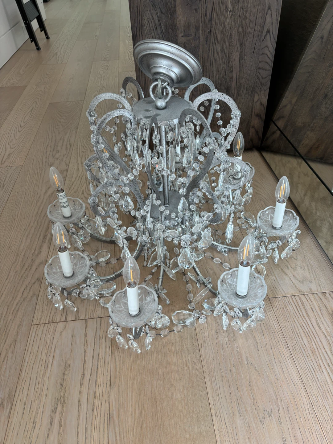 Restoration Hardware Baby & Child Crystal Chandelier