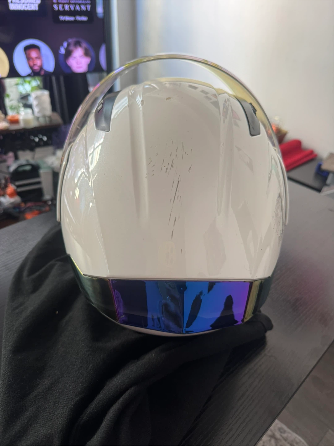 RZ-76 White Motorcycle Helmet - photo 4
