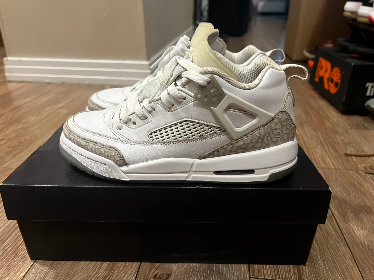 Jordan Spizike Low White Sneakers