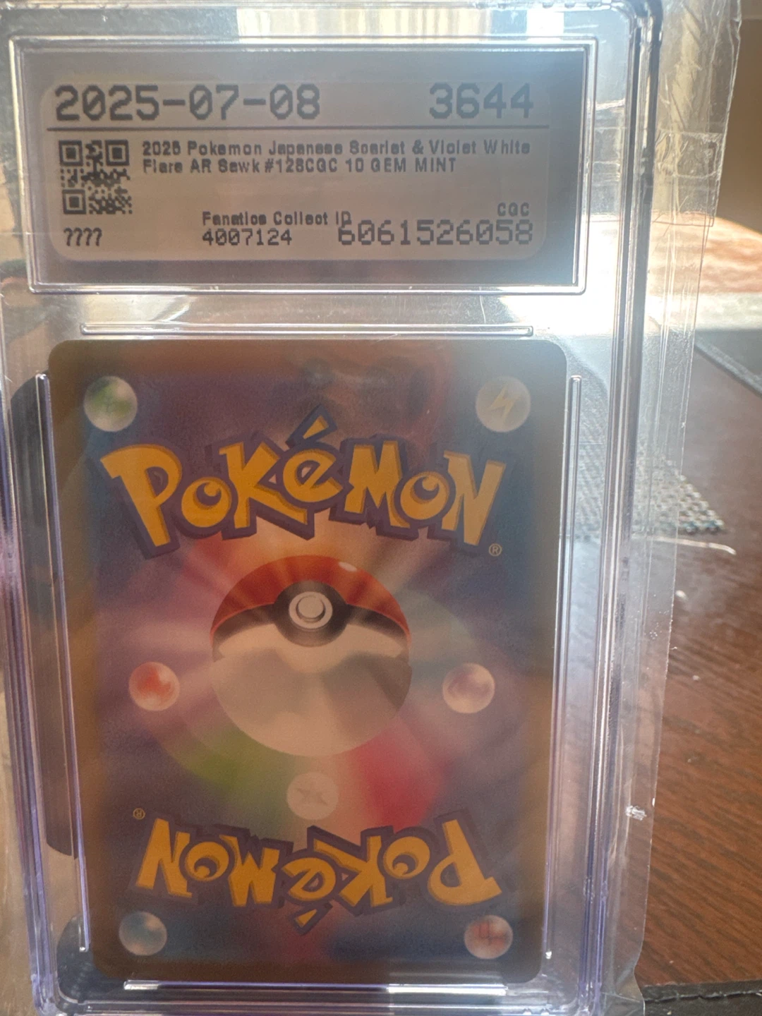 CGC 10 Sawk Art Rare Holo Japanese Pokémon Card - photo 2