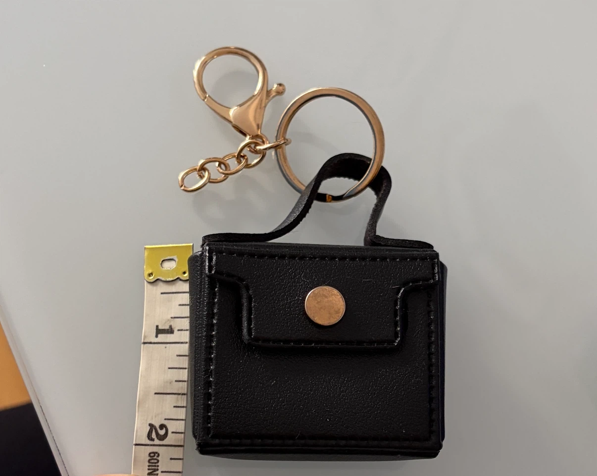 Black Mini Purse Keychain