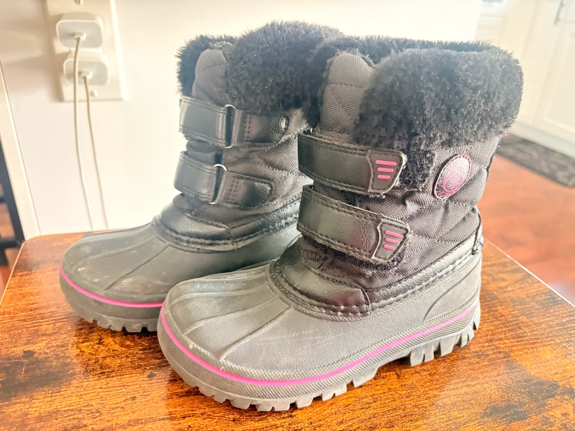 Girls Black Winter Boots