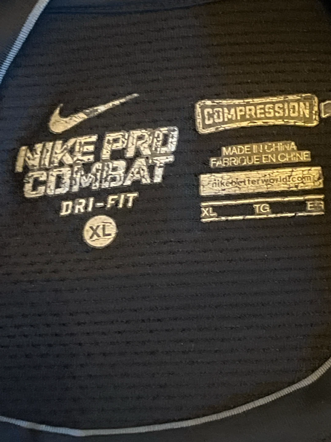 Nike Pro Combat Dri-Fit Padded Compression Shirt XL - photo 2