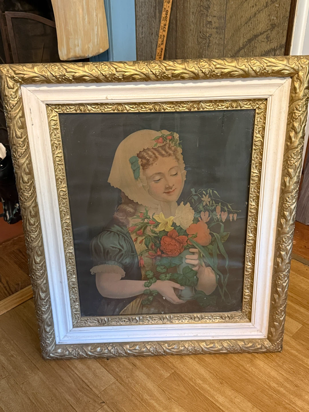 Vintage Victorian Print In Ornate Frame - photo 2
