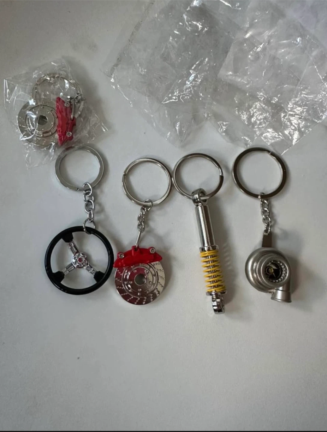 Assorted Automotive Theme Keychains