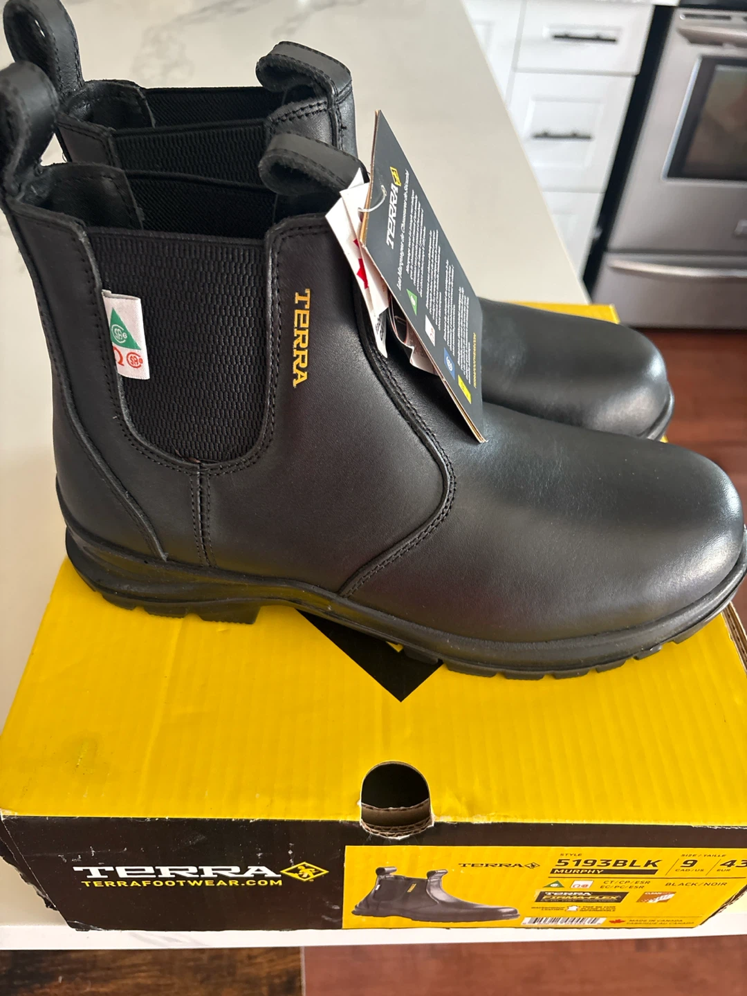 Terra Murphy 5193BLK Safety Boots Size 9