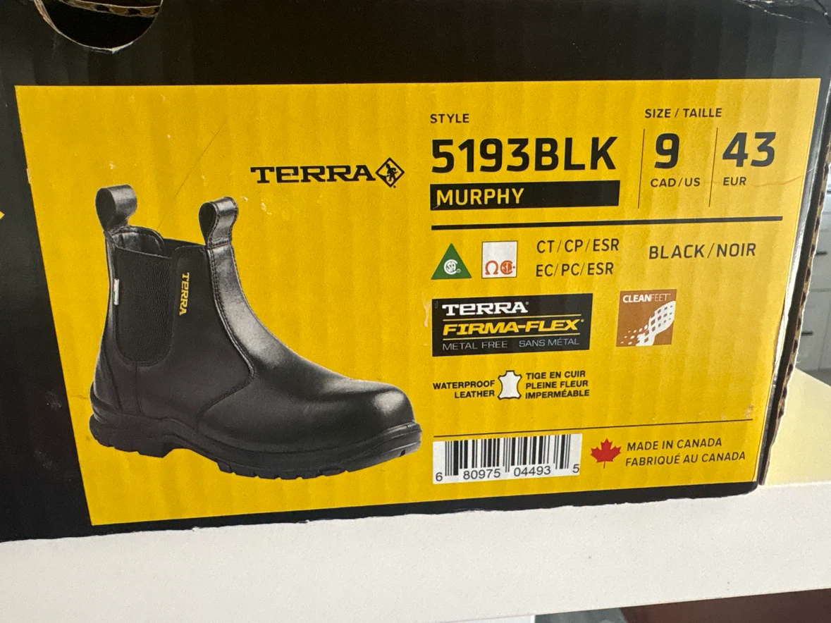 Terra Murphy 5193BLK Safety Boots Size 9 - photo 2