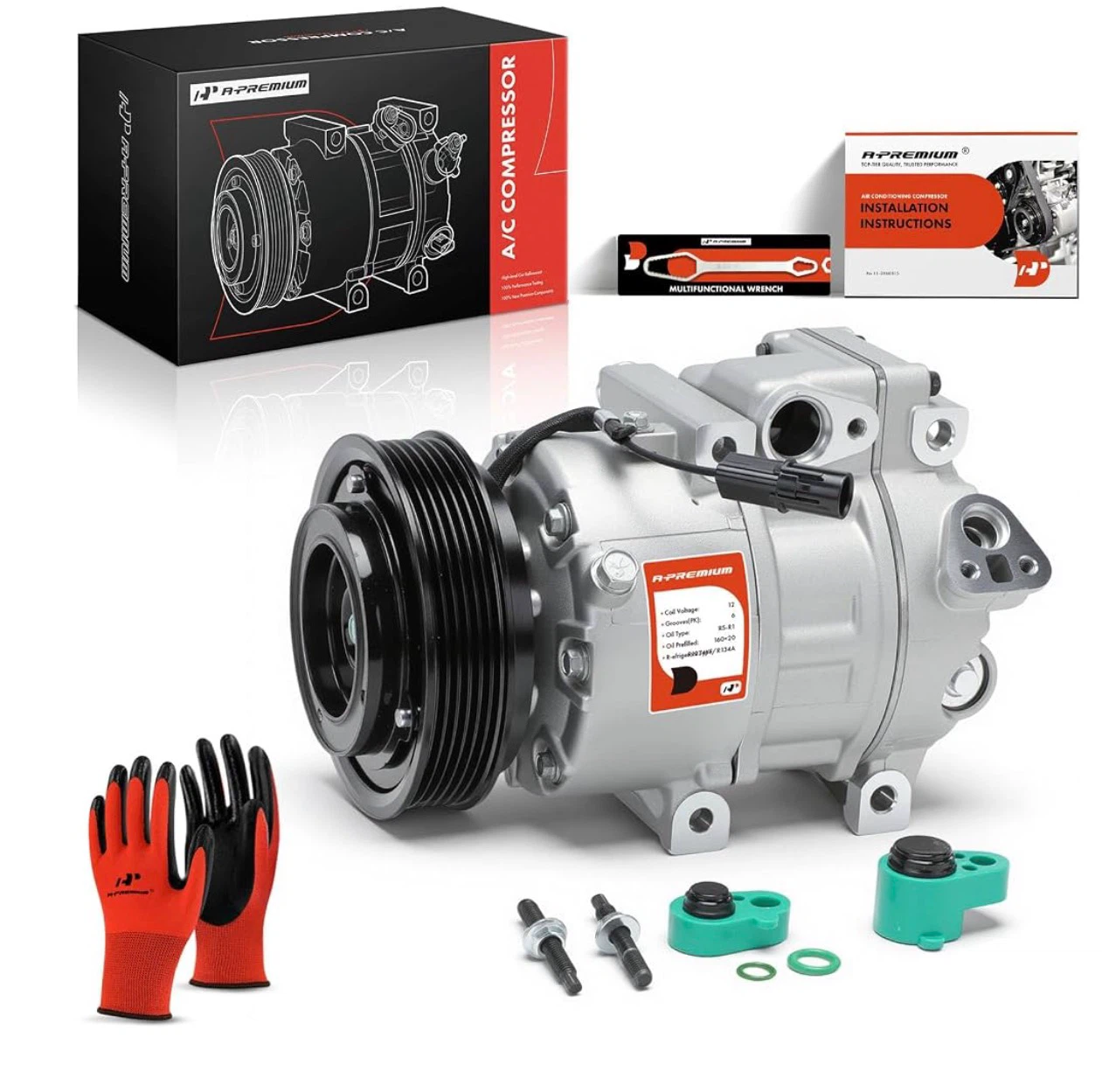 Hyundai and Kia Air Conditioner AC Compressor with Clutch