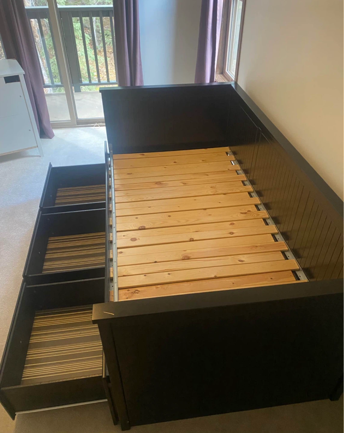 IKEA HEMNES daybed in black with 3 drawers - photo 4