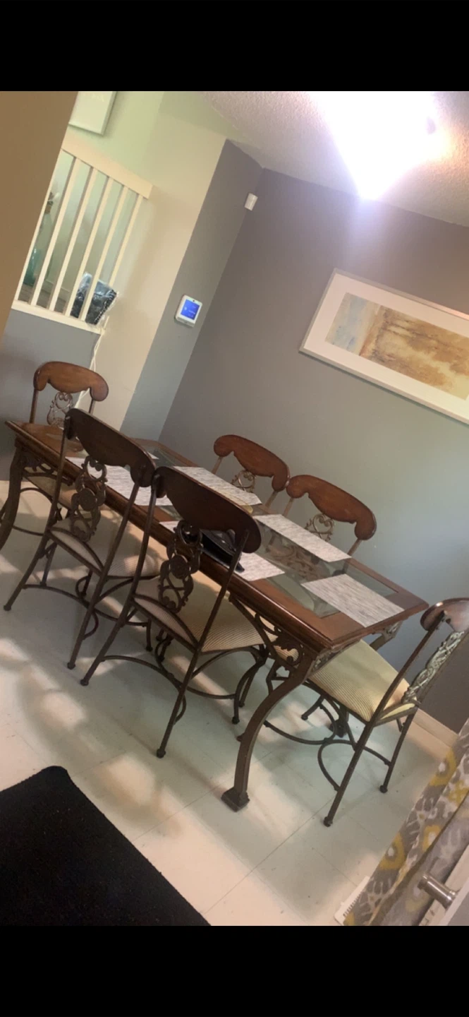DINING TABLE SET 6 SEATER