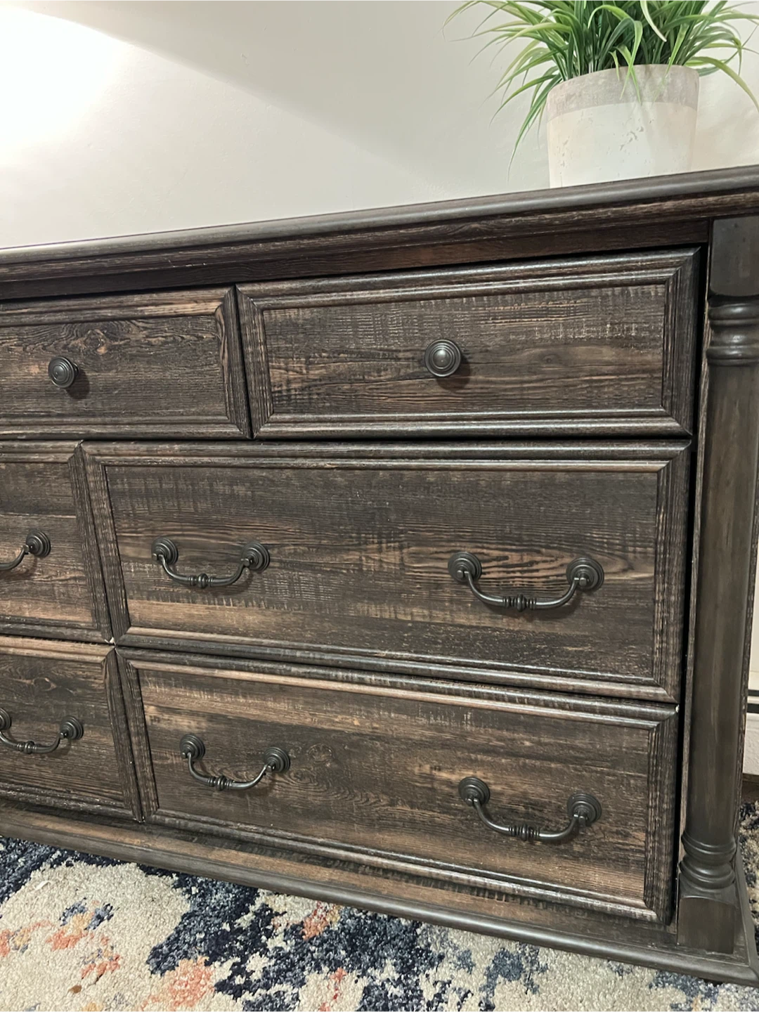 Dark Rustic Oak 7-Drawer Dresser - Delivery Available - photo 3
