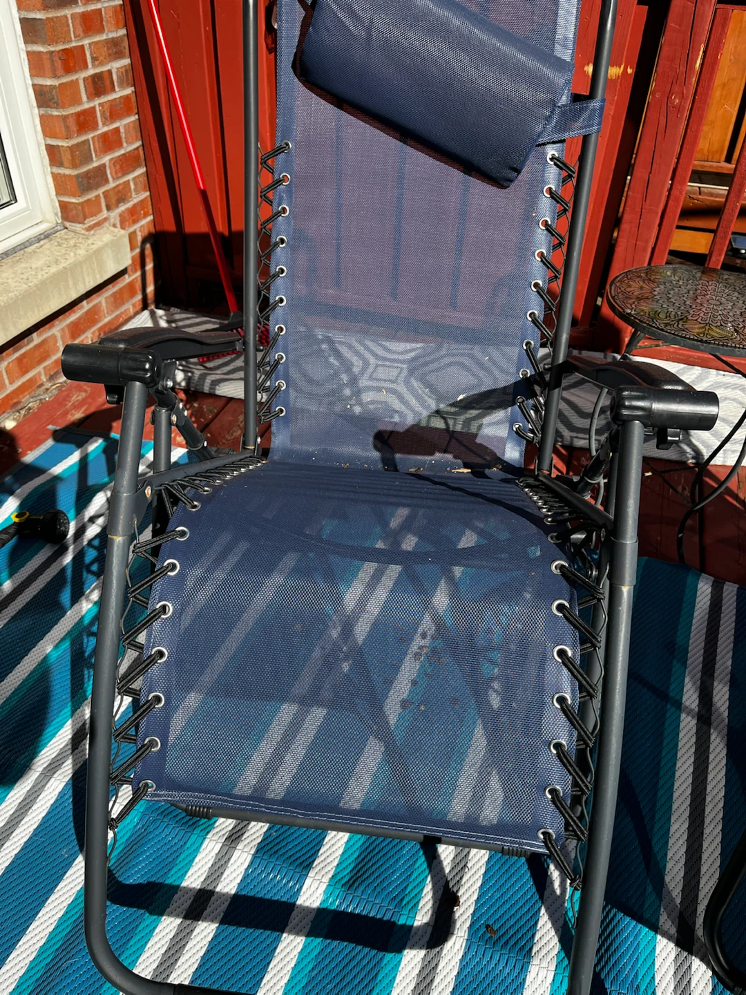 Set of two blue zero gravity chairs - photo 2