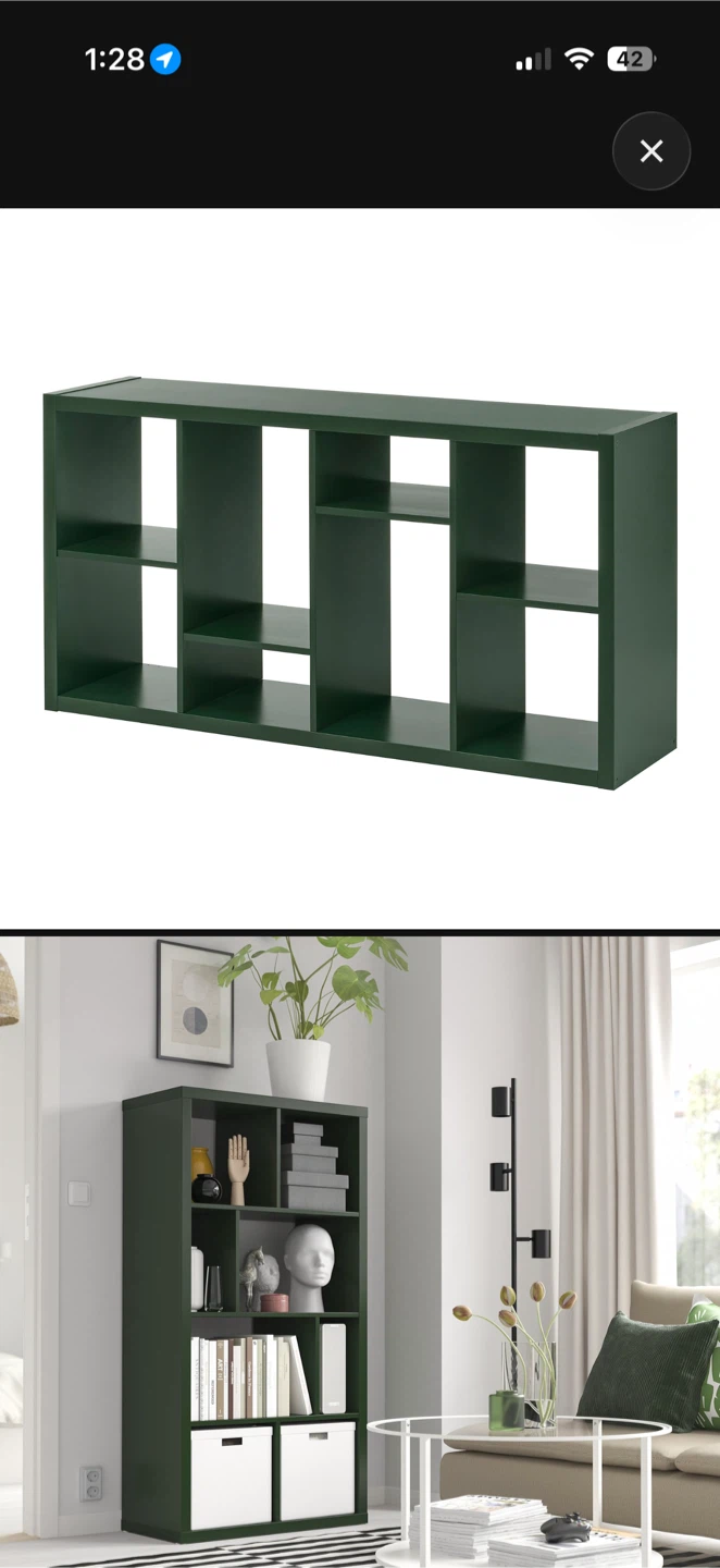 IKEA Kallax Shelving Unit with Base - photo 2