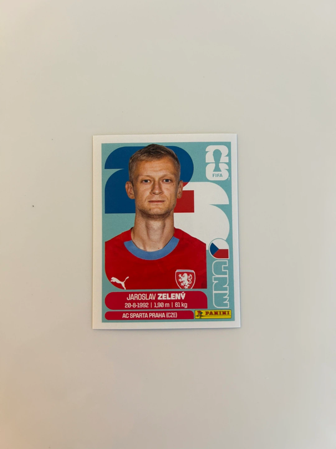 Panini FIFA World Cup 2026 Jaroslav Zelený card