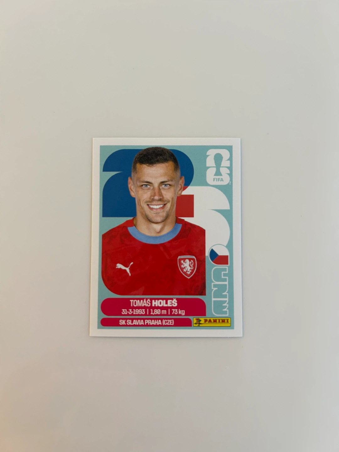 Panini Tomáš Holeš FIFA World Cup 2026 Sticker