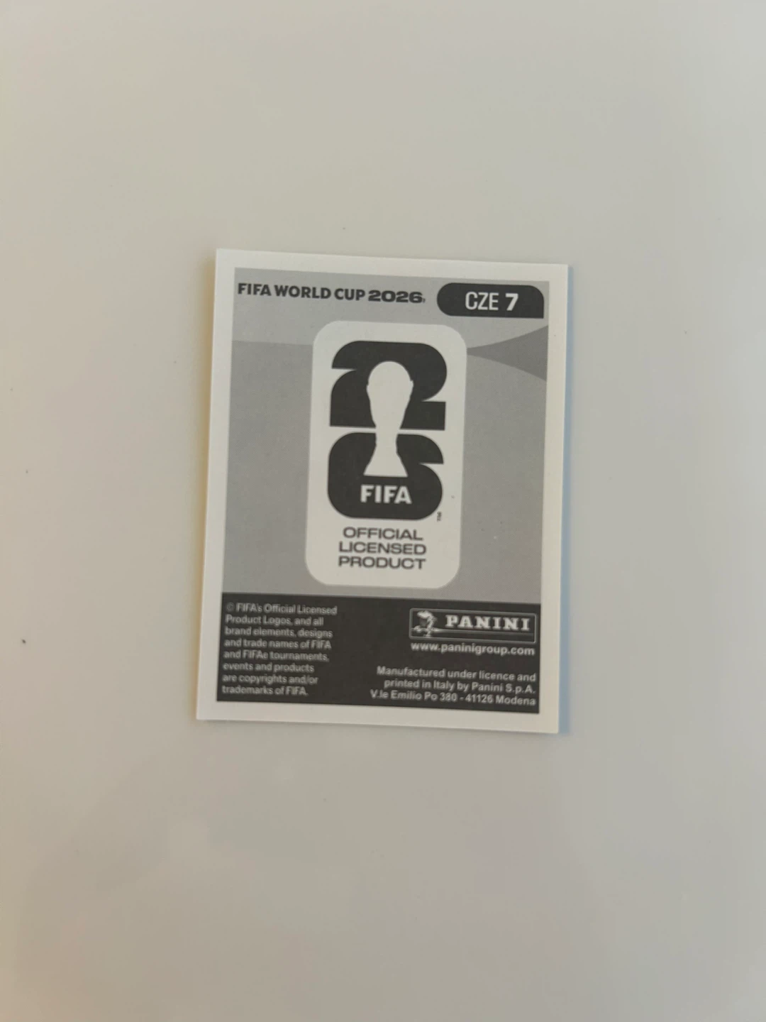 Panini Tomáš Holeš FIFA World Cup 2026 Sticker - photo 2