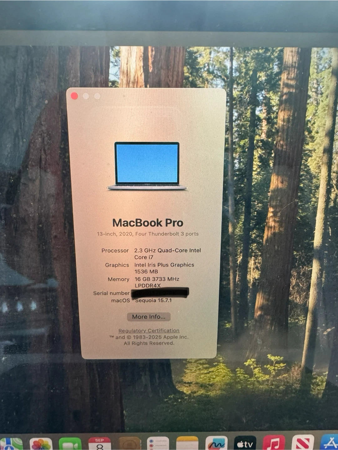 Macbook Pro i7 2.3Ghz 13’’ (Mid 2020) 512GB SSD Laptop - photo 4
