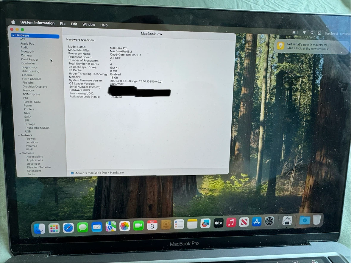 Macbook Pro i7 2.3Ghz 13’’ (Mid 2020) 512GB SSD Laptop - photo 5