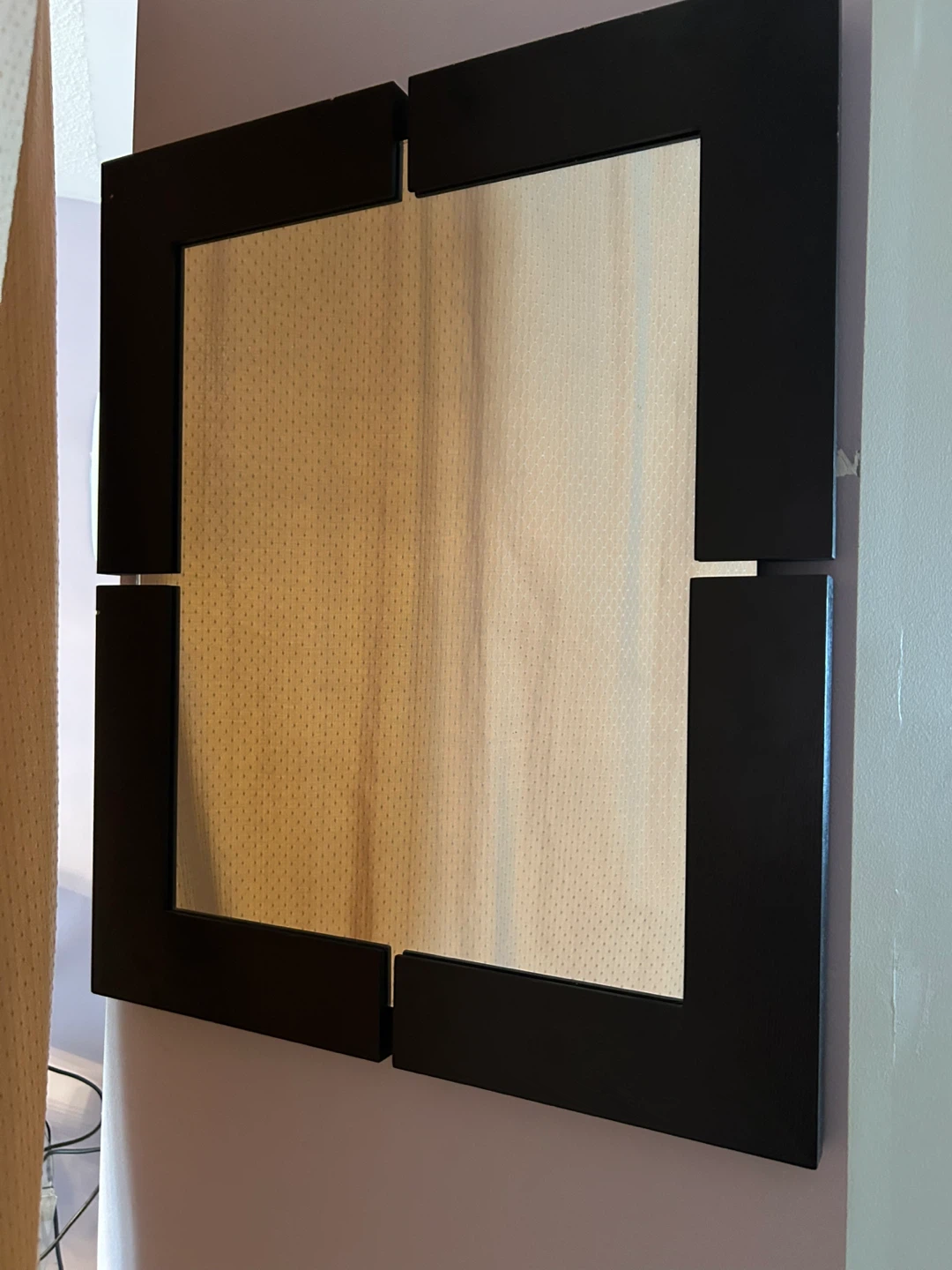 Black Square Wall Mirror