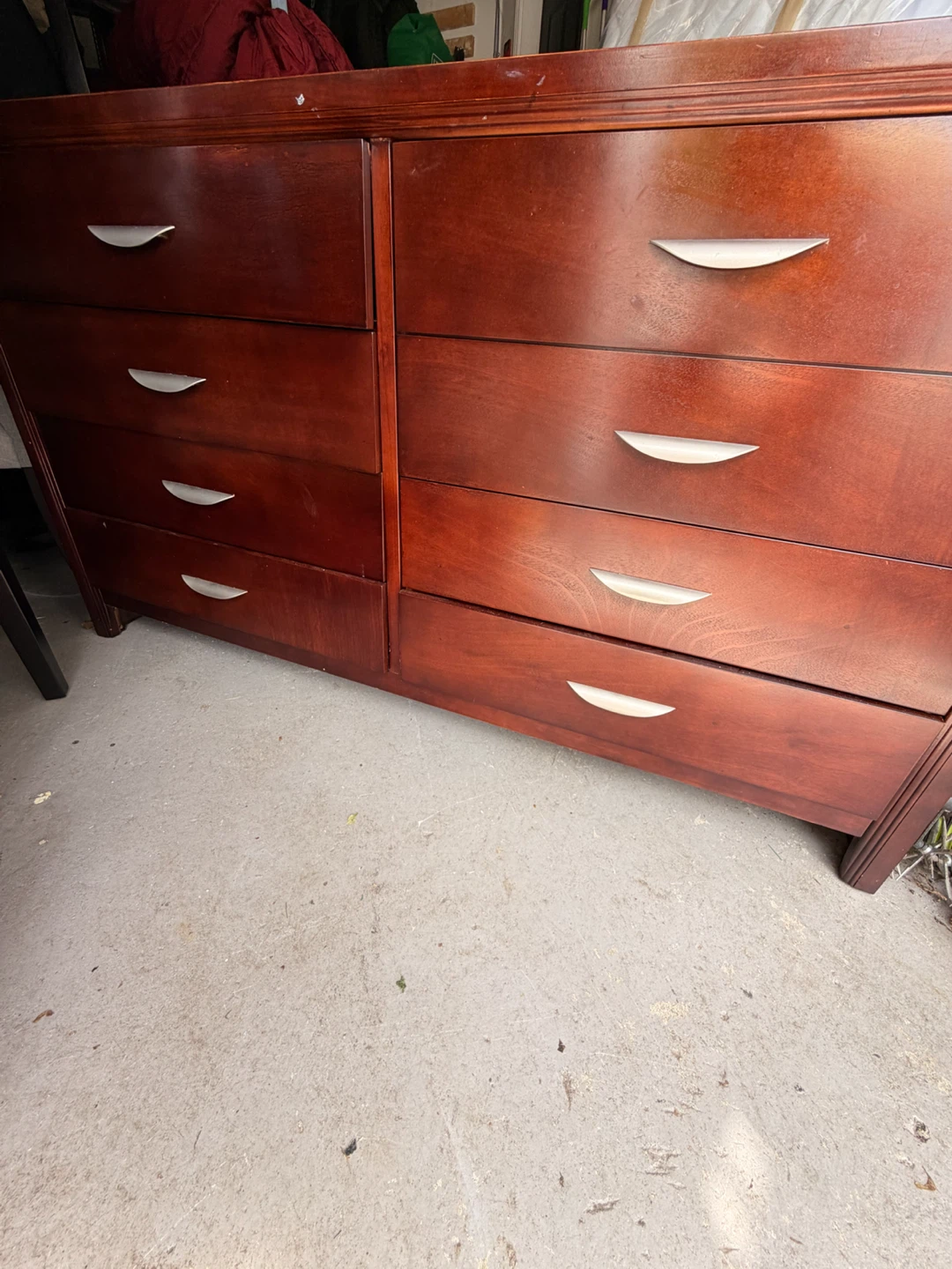 Dark Wood Dresser with mirror, chest, and 2 side tables - photo 5