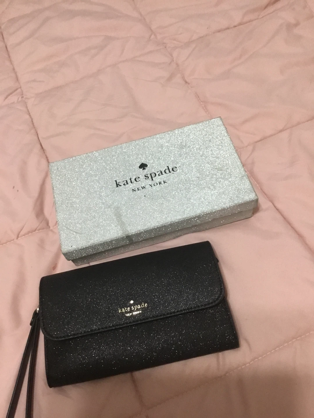 Kate Spade Black Glitter Wallet/Wristlet - photo 2