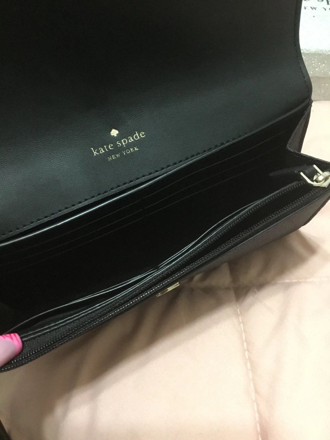 Kate Spade Black Glitter Wallet/Wristlet - photo 3
